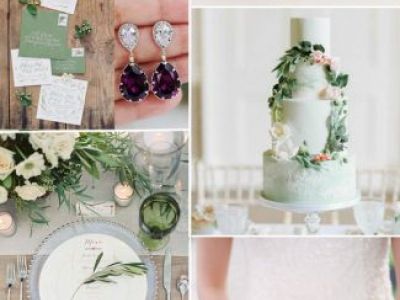 Purple And Green Wedding Color Inspiration Ideas