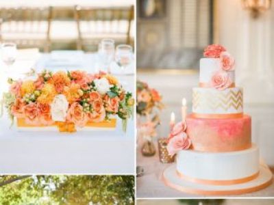 Peach Orange Wedding Color Ideas For Fall Wedding 2015
