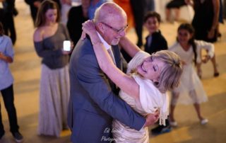 Sharon lenny dancing at their wedding